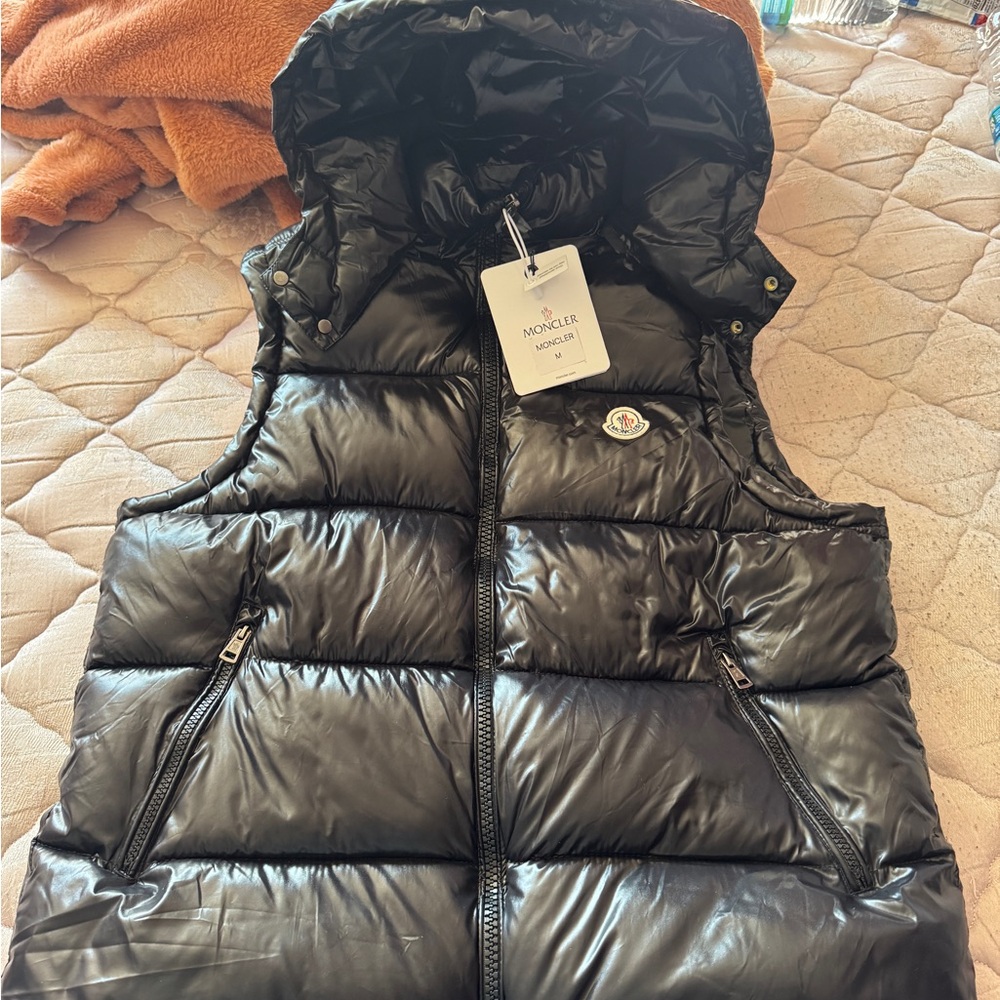 Moncler Black Puffer Vest